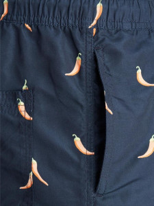 Шорти для плавання JJIBALI JJSWIMSHORTS AKM FUNNY FOOD 12184800 Navy Blazer Jack&Jones M Темно-синій 12184800NAVYBLAZER