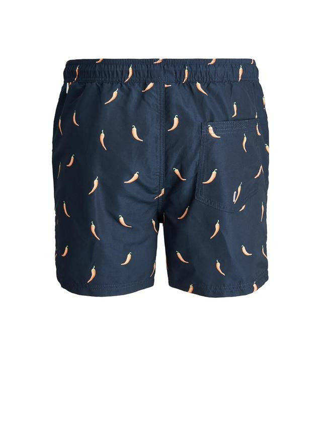 Шорти для плавання JJIBALI JJSWIMSHORTS AKM FUNNY FOOD 12184800 Navy Blazer Jack&Jones M Темно-синій 12184800NAVYBLAZER