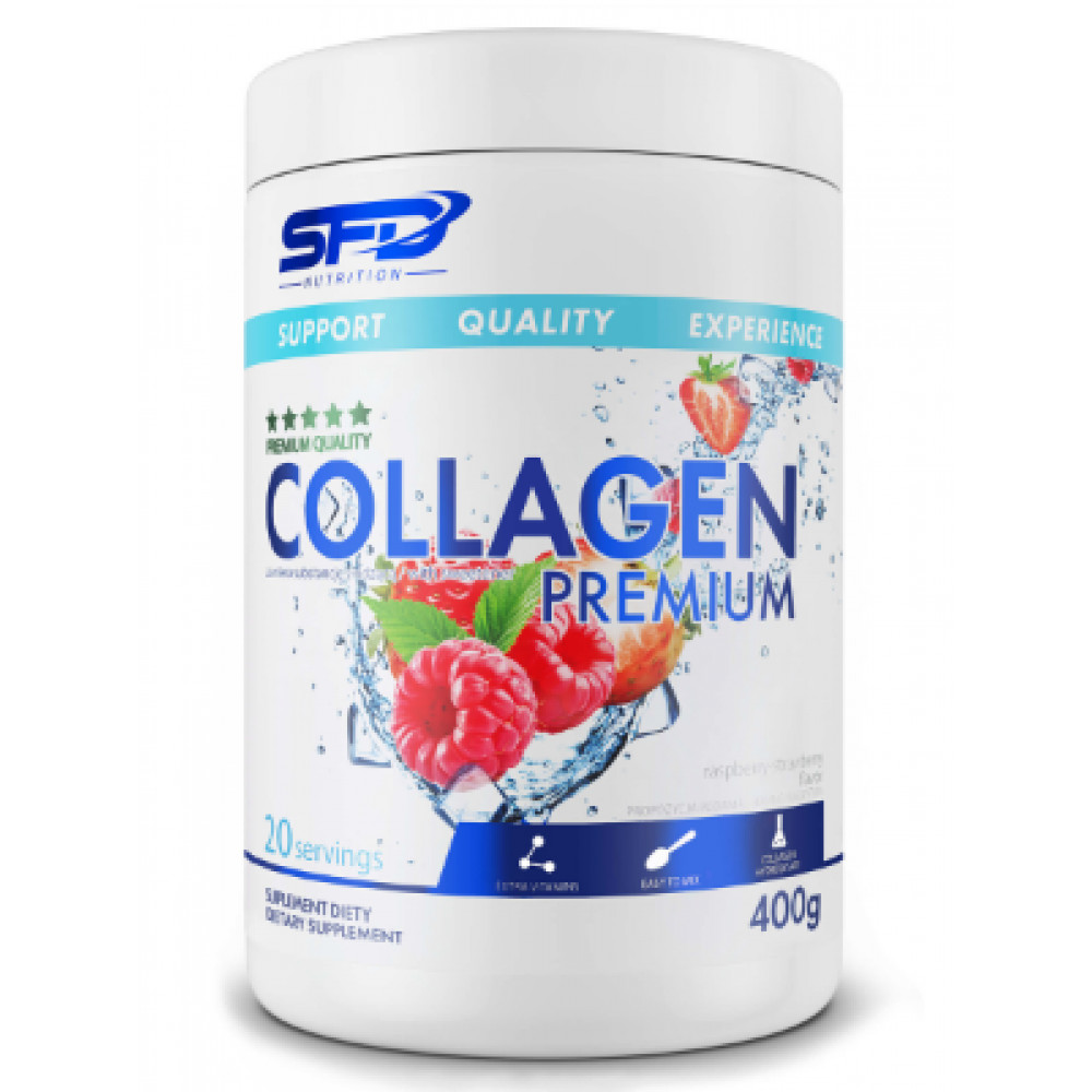 Порошок Collagen premium - 400g Raspberry Strawberry 100-60-3198247-20