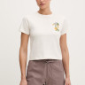 Футболка T-shirt Flora Embroidered 0A8G9QQLI1 THE NORTH FACE M Бежевий 0A8G9QQLI1