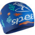 Шапочка для плавання Speedo SLOGAN PRT CAP JU/JF/JM синій, білий Діт OSFM 8-0838616700