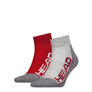 Шкарпетки Head PERFORMANCE QUARTER 2PPK  UNISEX червоний, сірий Уні 35-38 791019001-070