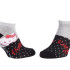 Шкарпетки HELLO KITTY TETE HK + POIS сірий Діт 35 - 41 13890712-7