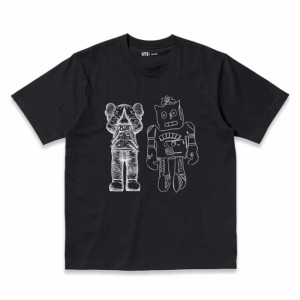Футболка Uniqlo Kaws Warhol Black Kaws RoboCat (Uniqlo KAWS + Warhol UT Graphic T-Shirt Roboto) 341-476351