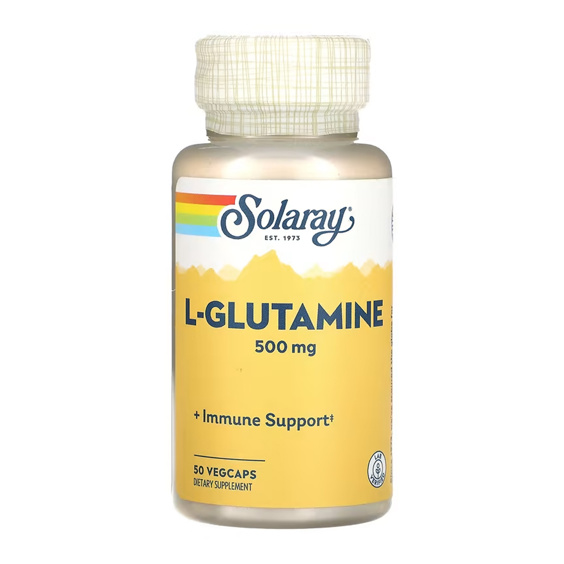 Капсули Solaray L-Glutamine 500mg - 50 vcaps 2023-10-6752