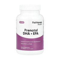 Софт гелеві капсули Fairhaven Health Prenatal DHA + EPA - 90 softgels 2023-10-6673