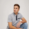 Поло structured polo with pocket 1030388XX1015398 Tom Tailor L Сірий 1030388XX1015398