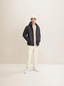 Куртка light weight jacket with hood 1031780-29476 Tom Tailor M Темно-сірий 1031780-29476