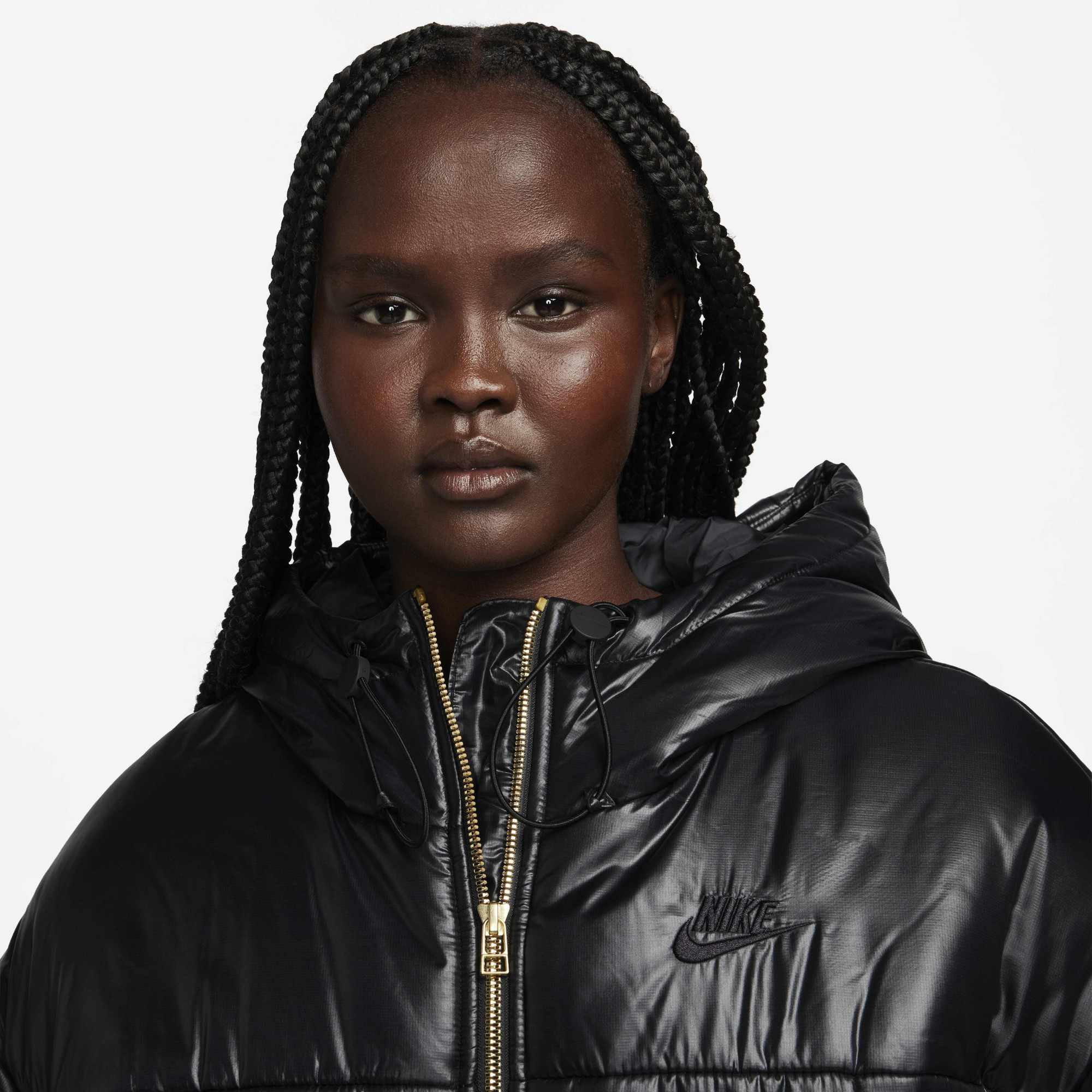 Куртка Nike W NSW PE SHINE PUFFER FB8769-010