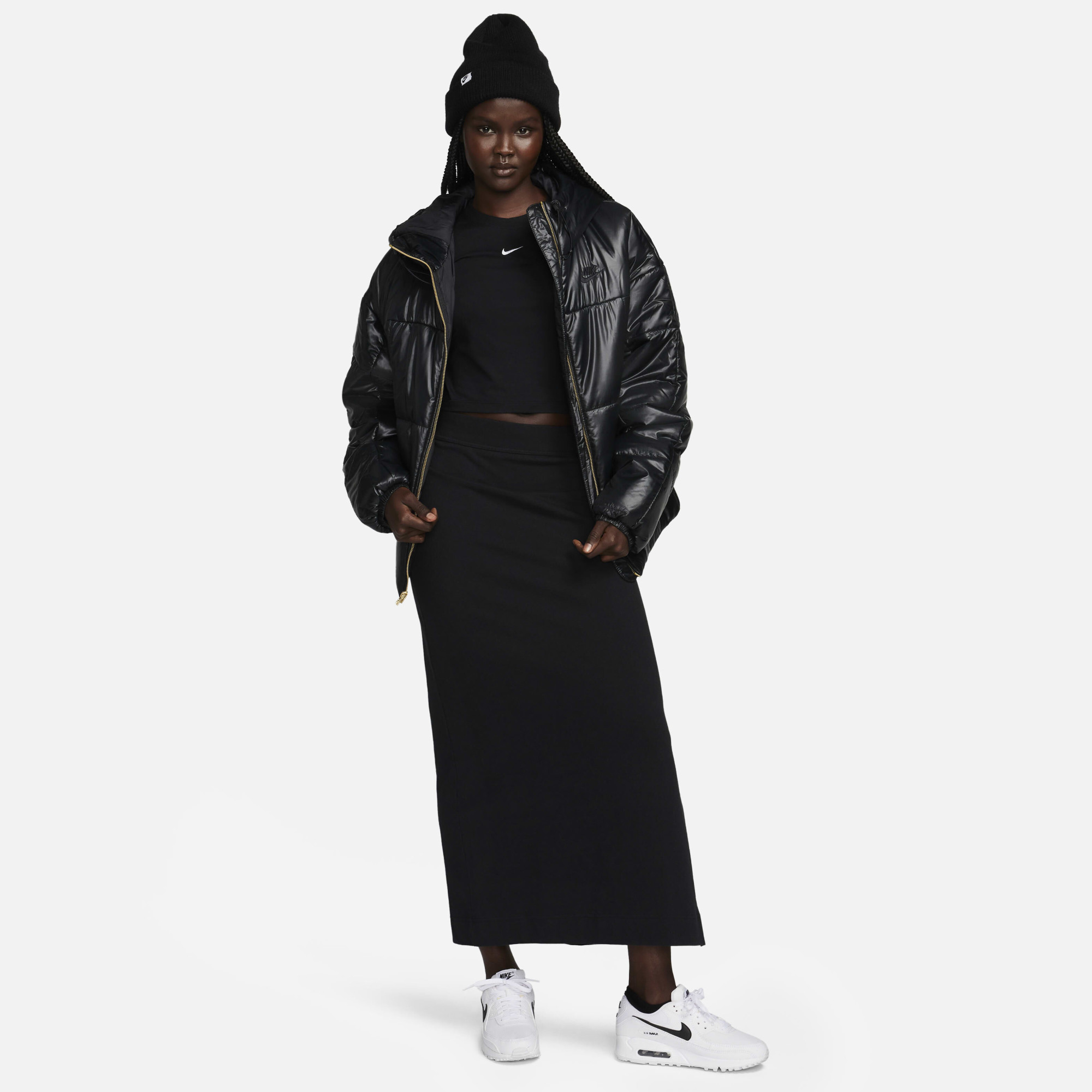 Куртка Nike W NSW PE SHINE PUFFER FB8769-010