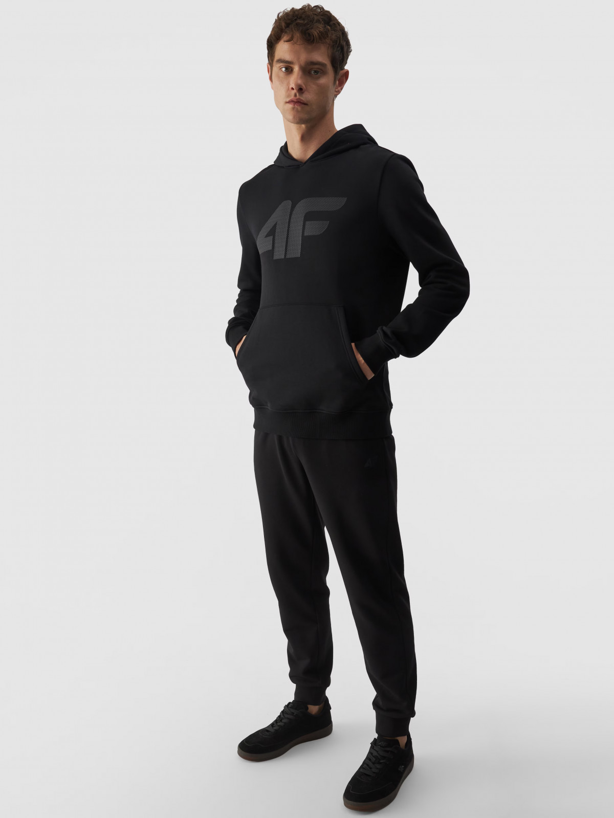 Худі SWEATSHIRT M1464 4FWMM00TSWSM1464-20S 4F L Чорний 4FWMM00TSWSM1464-20S