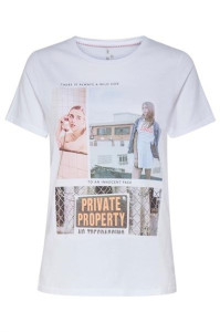 Футболка ONLRUBY LIFE REG S/S TOP BOX JRS 15215291 White Wild ONLY L Білий 15215291WHITEWILD