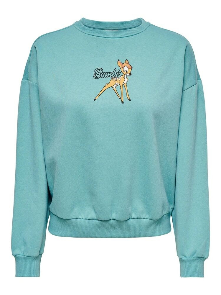 Худі ONLDISNEY LIFE L/S BAMBI BOX SWT 15250089-Dusty Turquoise-Print:BAMBI ONLY M Бірюзовий 15250089-Dusty Turquoise-