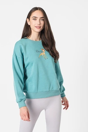 Худі ONLDISNEY LIFE L/S BAMBI BOX SWT 15250089-Dusty Turquoise-Print:BAMBI ONLY M Бірюзовий 15250089-Dusty Turquoise-