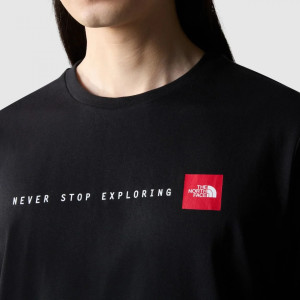 Футболка MEN’S S/S NEVER STOP EXPLO 0A87NSJK31 THE NORTH FACE L Чорний 0A87NSJK31