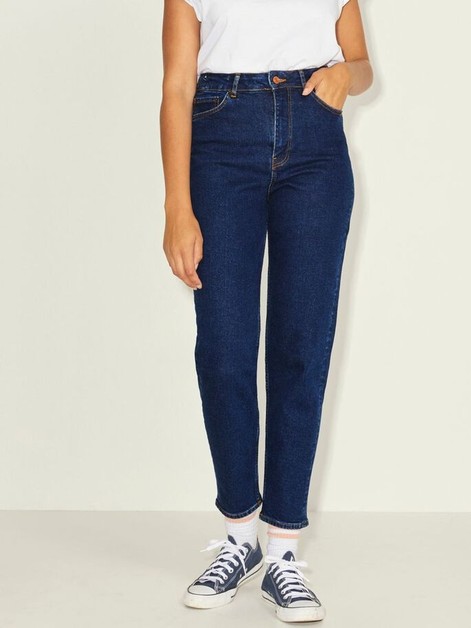 Джинси JXLISBON MOM HW CC4001 NOOS 12203866-Dark Blue Denim JJXX 26/32 Темно-синій 12203866-Dark Blue Denim