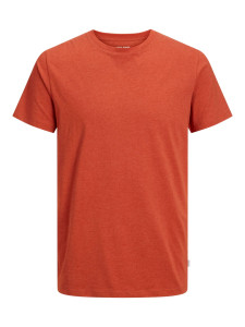 Футболка Jack & Jones JJEORGANIC MELANGE TEE SS O-NECK NOOS 12222887-Cinnabar