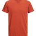 Футболка Jack & Jones JJEORGANIC MELANGE TEE SS O-NECK NOOS 12222887-Cinnabar