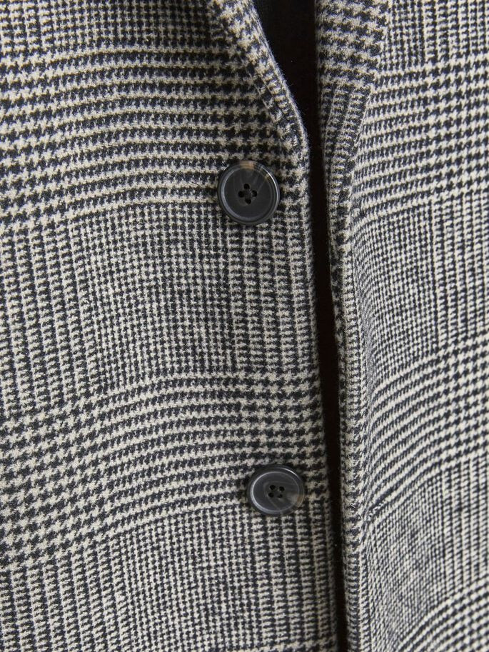 Пальто JJEMOULDER WOOL COAT SN 12171374-Light Grey Melange-Checks Jack&Jones L Сірий 12171374-Light Grey Melan