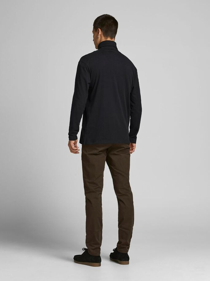 Светр JJERILEY TEE LS ROLL NECK SN 12190713-Black Jack&Jones M Чорний 12190713-Black