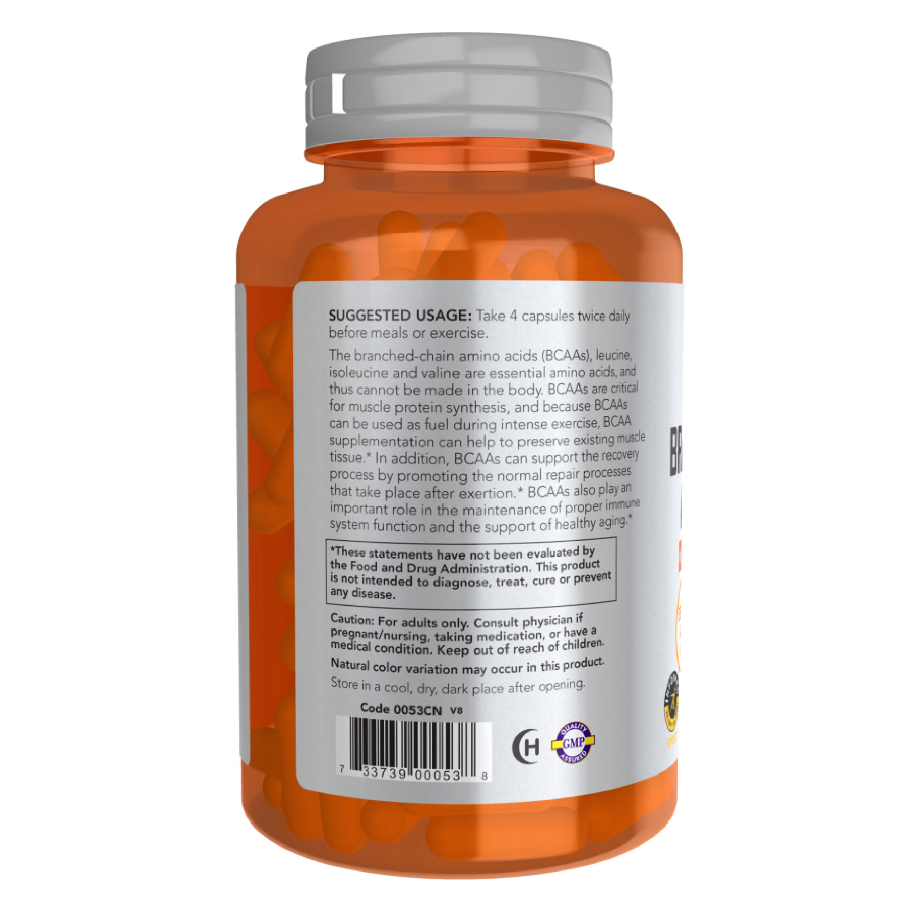 Капсули Branch-Chain Amino - 120 vcaps 2022-10-2537