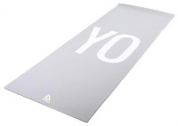 Килимок для йоги Двосторонній Reebok Double Sided 4mm Yoga Mat сірий Уні 173 х 61 х 0,4 см RAYG-11030YG