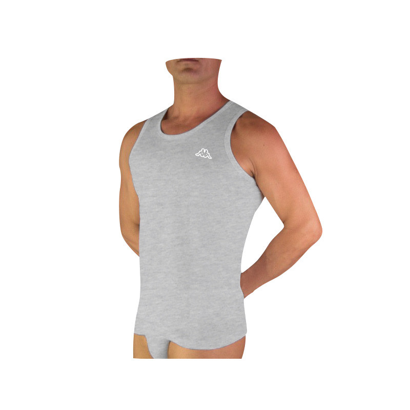 Майка Kappa Canotta Spalla Larga сірий Чол L K1325 GRIGIOUNITO