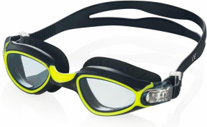 Окуляри для плавання Aqua Speed CALYPSO 6369 чорний, жовтий Уні OSFM 083-38