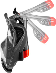 Маска Повнолицьова Aqua Speed DRIFT 9939 чорний Уні L/XL 249-13