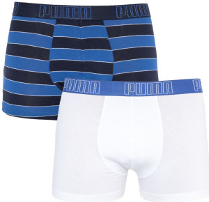 Труси-боксери Puma YD BOLD STRIPE BOXER 2P синій, чорний, білий Чол M 501001001-010