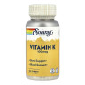 Таблетки Solaray Vitamin K-1 100mcg - 100 tabs 2023-10-6740