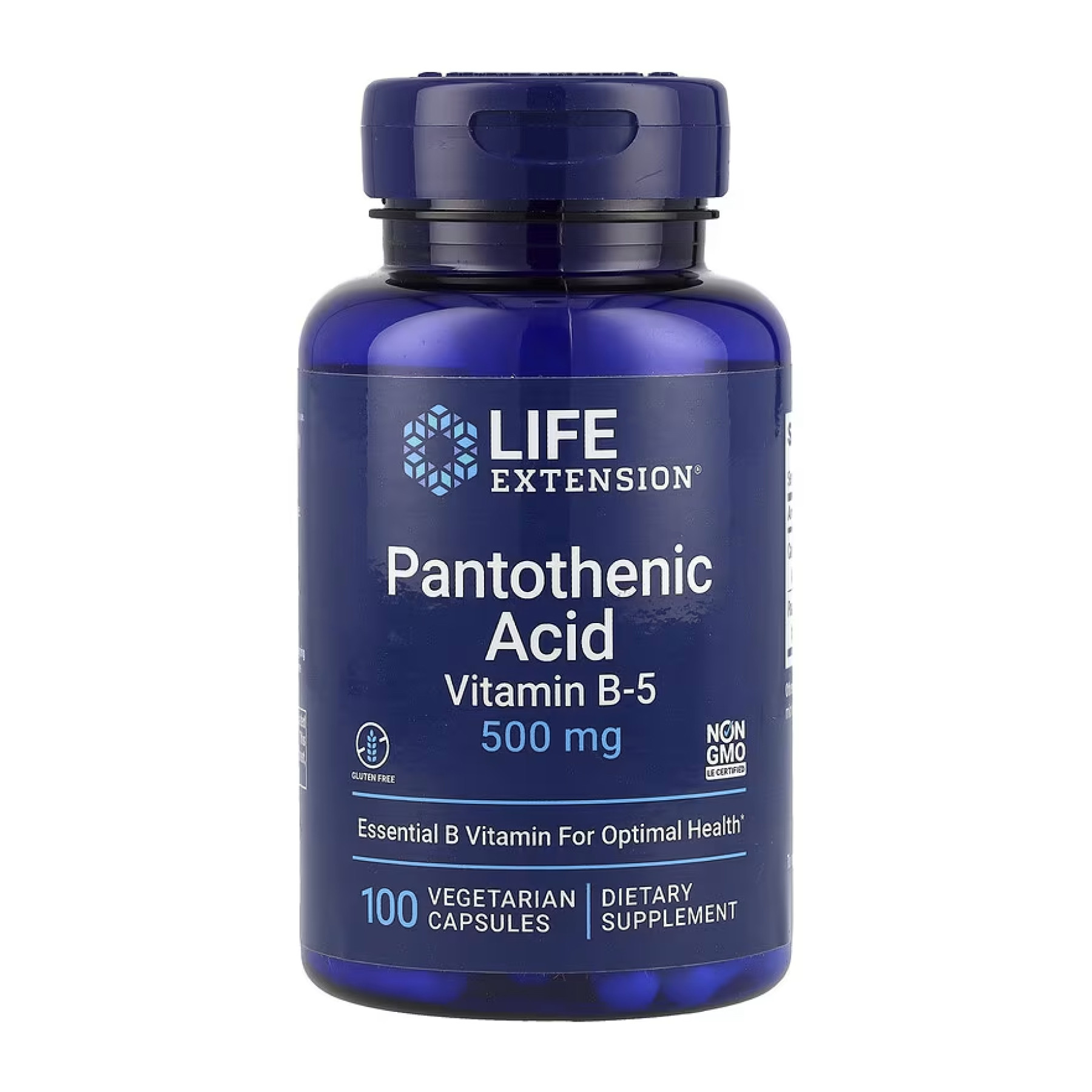 Капсули Life Extension Pantothenic Acid 500 mg - 100 vcaps (До 11.25) 2023-10-5412