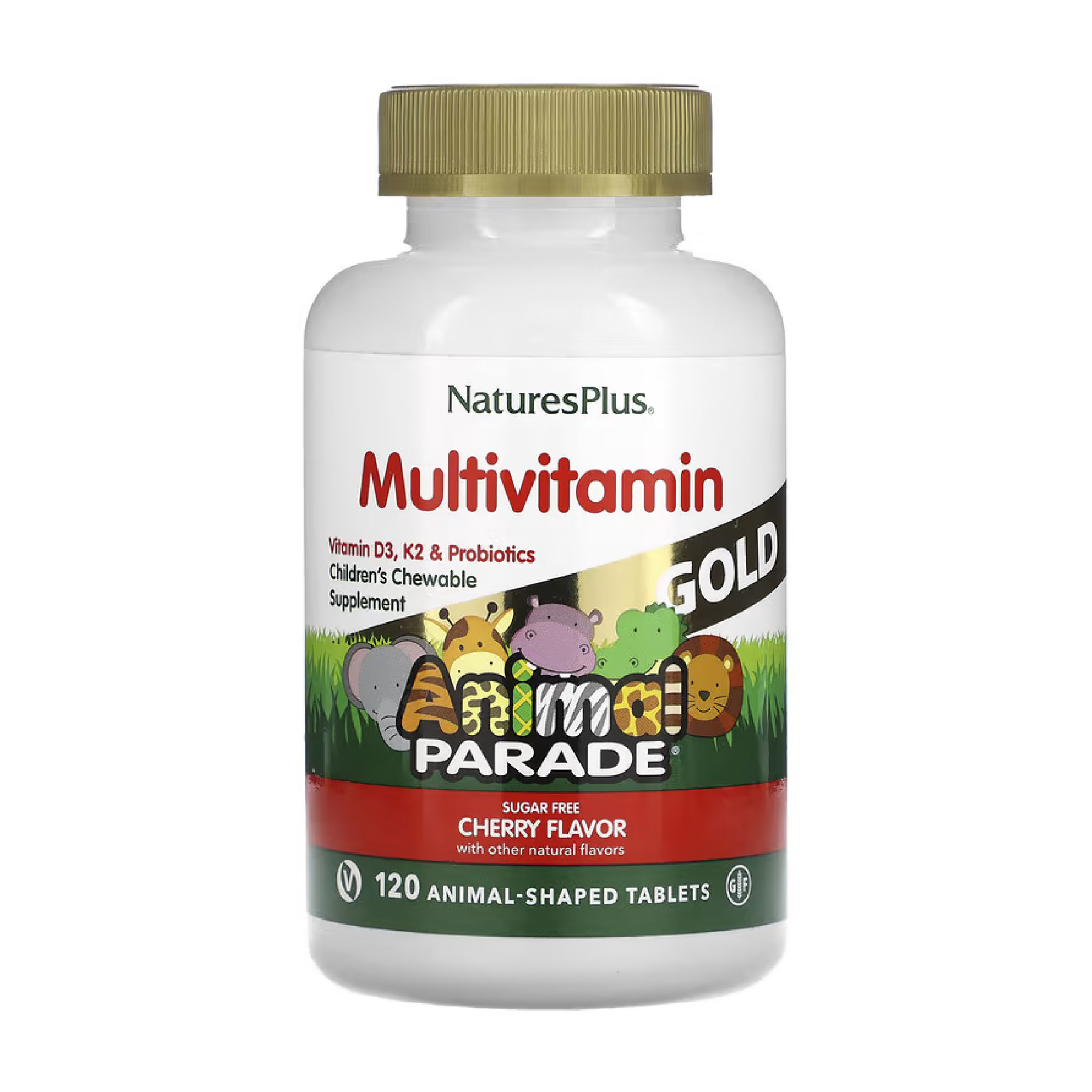 Таблетки Nature's Plus Animal Parade Gold - 120 tabs Cherry 2023-10-4406