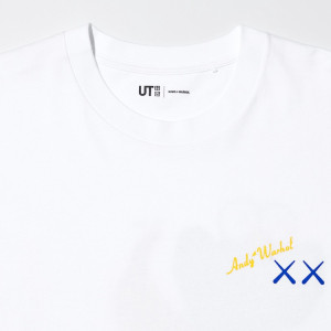 Футболка Uniqlo Kaws Warhol White Blue Kaws Banana (Uniqlo KAWS + Warhol UT Graphic T-Shirt Banana) 341-471321