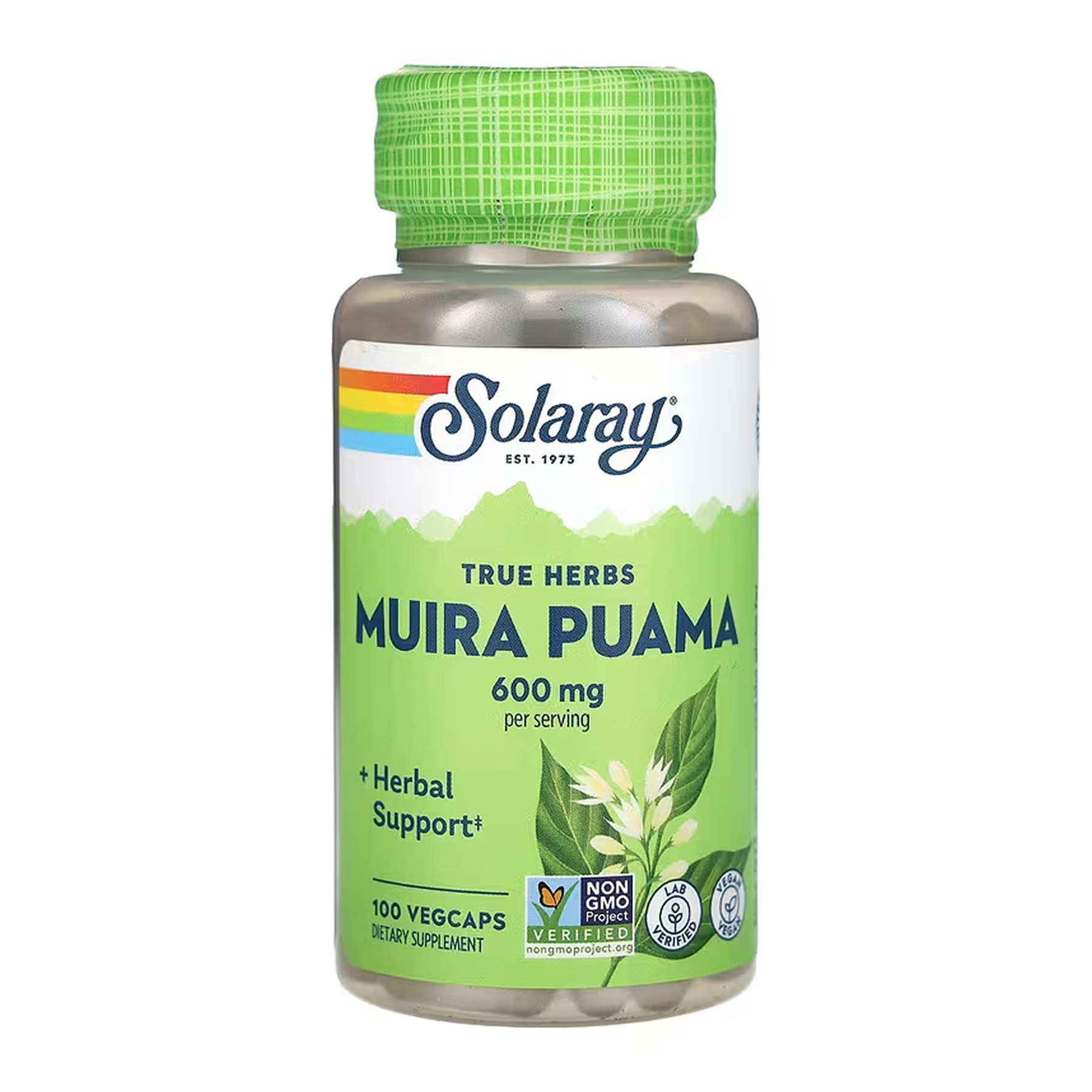 Капсули Solaray Muira Puama 300mg - 100 vcaps 2023-10-6723