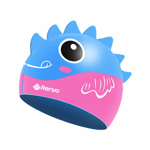 Шапочка для плавання Renvo Sentani JR Блакитний, Рожевий OSFM (1SC300-56) 1SC300-56