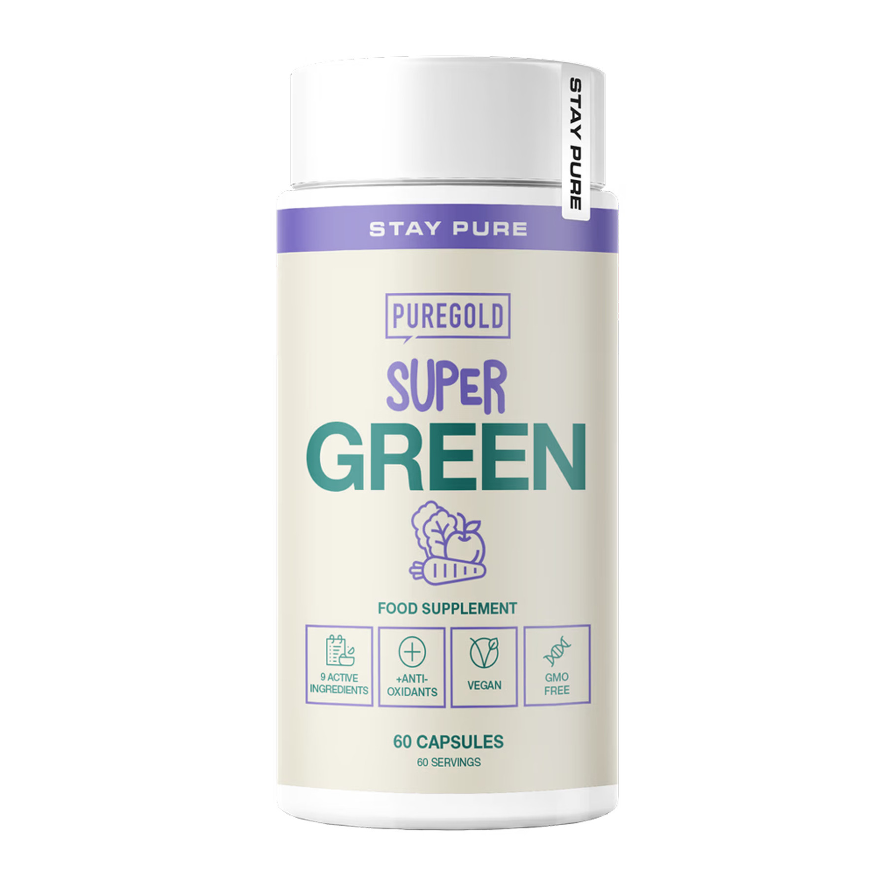 Капсули Pure Gold Super Green - 60 caps 2023-10-6076