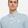 Поло structured polo with pocket 1030388XX1026298 Tom Tailor M Блакитний 1030388XX1026298