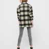 Куртка ONLALLISON CHECK SHACKET OTW NOOS 15210562-Pumice Stone-Checks: BLACK ONLY L Бежевий 15210562-PUMICE STONE-CHE
