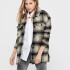 Куртка ONLALLISON CHECK SHACKET OTW NOOS 15210562-Pumice Stone-Checks: BLACK ONLY L Бежевий 15210562-Pumice Stone-Che