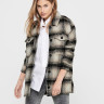 Куртка ONLALLISON CHECK SHACKET OTW NOOS 15210562-Pumice Stone-Checks: BLACK ONLY L Бежевий 15210562-PUMICE STONE-CHE