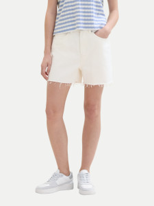 Шорти High waisted mom jeans shorts 1041874ХХ22569 Tom Tailor L Білий 1041874ХХ22569