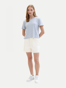 Шорти High waisted mom jeans shorts 1041874ХХ22569 Tom Tailor L Білий 1041874ХХ22569