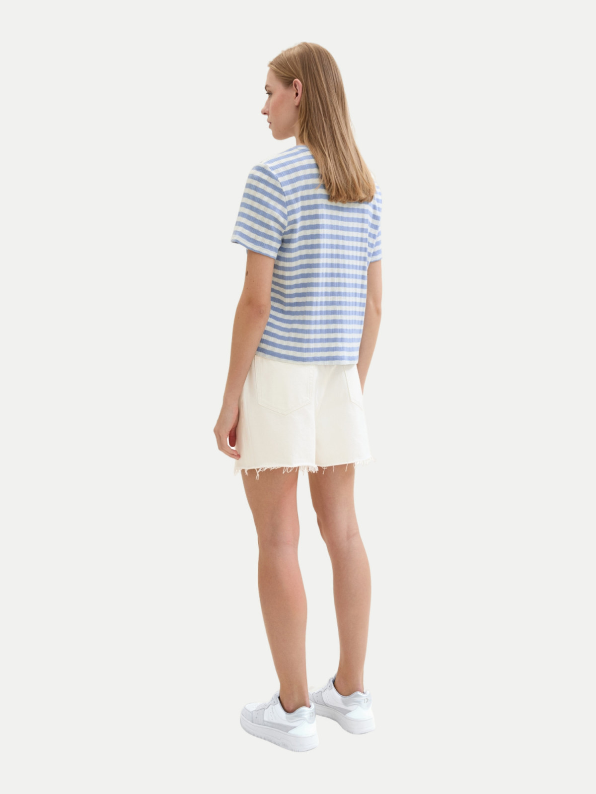 Шорти High waisted mom jeans shorts 1041874ХХ22569 Tom Tailor L Білий 1041874ХХ22569