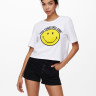 Футболка ONLSMILEY LIFE S/S TOP BO 15232818 Bright White GOOD ONLY L Білий 15232818BRIGHTWHITEGOOD
