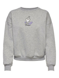 Худі ONLDISNEY LIFE L/S BAMBI BOX SWT 15250089-Light Grey Melange-Print:THUMPER ONLY S Сірий 15250089-LIGHT GREY MELAN