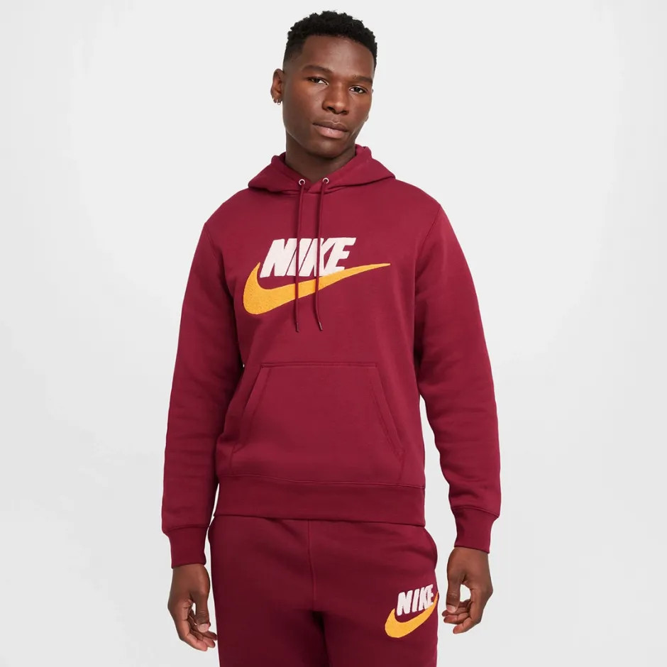 Худі чоловіче Nike Club Bb Po Chnl Ftra Bordo FN3104-677