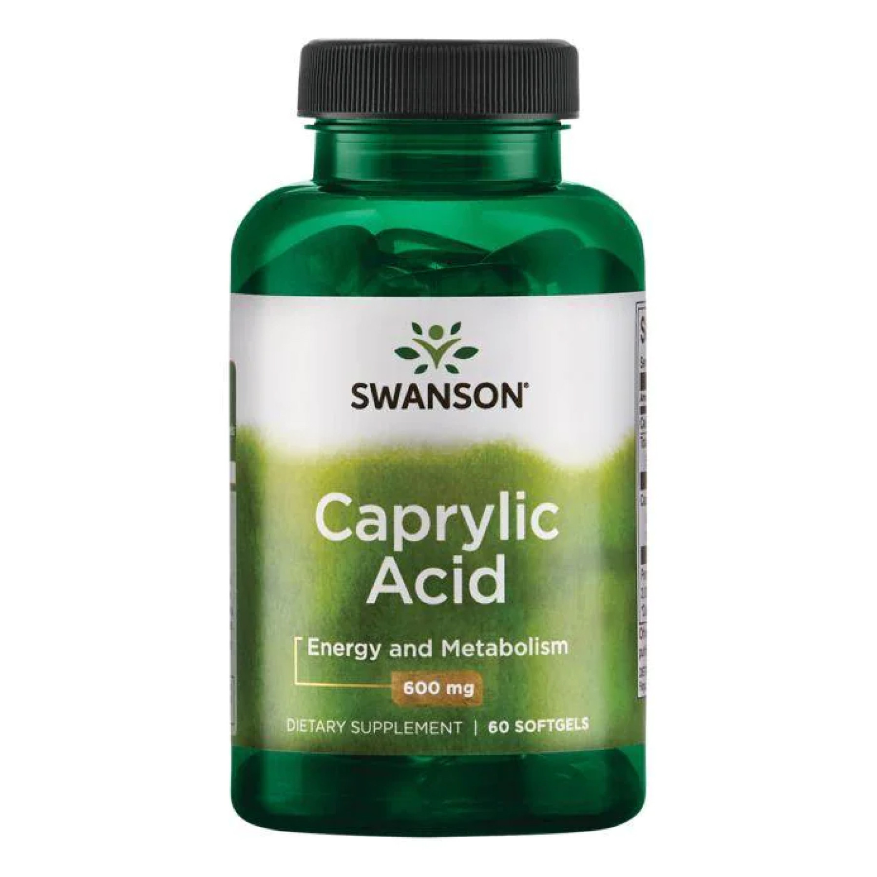 Таблетки Caprylic Acid 600mg - 60 soft 100-99-5764816-20