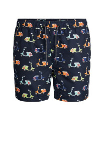 Шорти для плавання JJIBALI JJSWIMSHORTS AKM ITALIA 12186944 Navy Blazer Jack&Jones L Темно-синій 12186944NAVYBLAZER