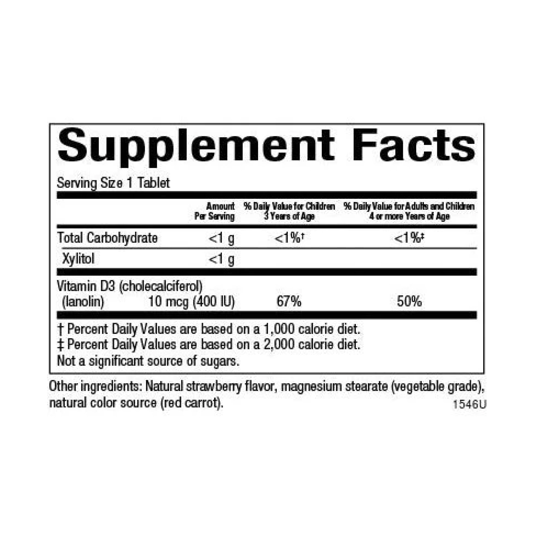 Таблетки Natural Factors Vitamin D3 10 mcg (400 IU) - 250 tabs Berry Bunch 2023-10-3816